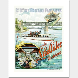 Les Libellules électriques Paris Vintage Poster 1896 Posters and Art